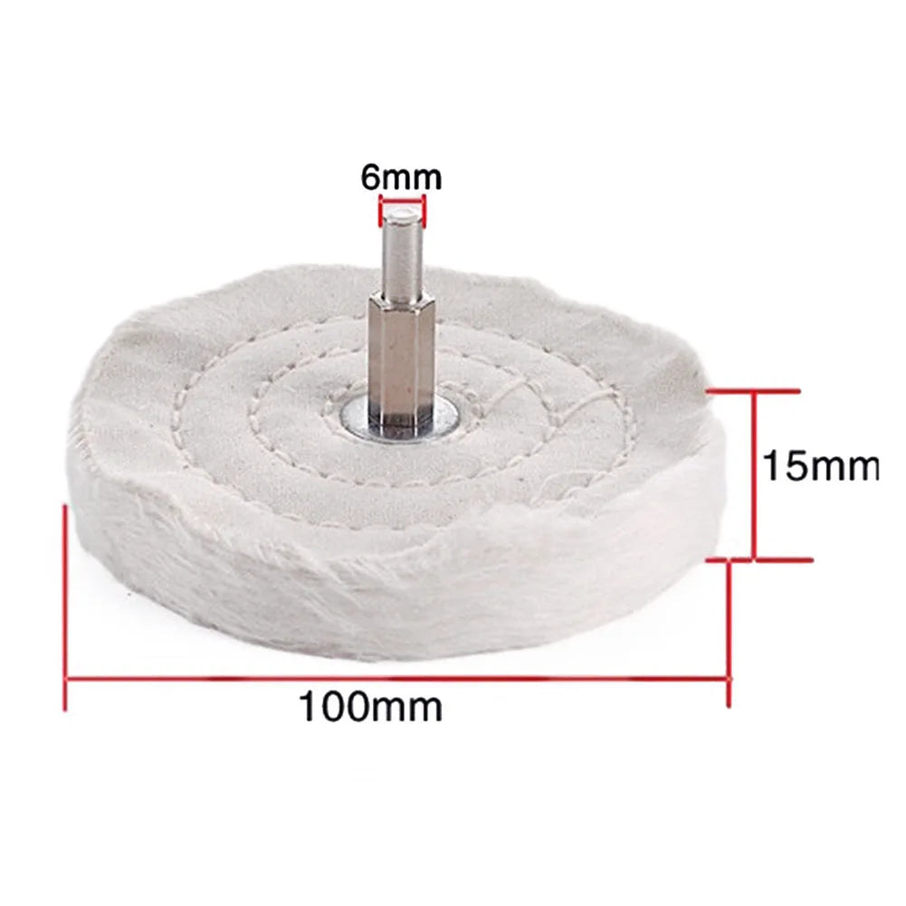 1Pc 50/65/75/100mm Cloth Polishing Mop Wheel Pad For Power/ Battery Drill Buffing Grinder Polishing Wheel Tool Qme 100mm