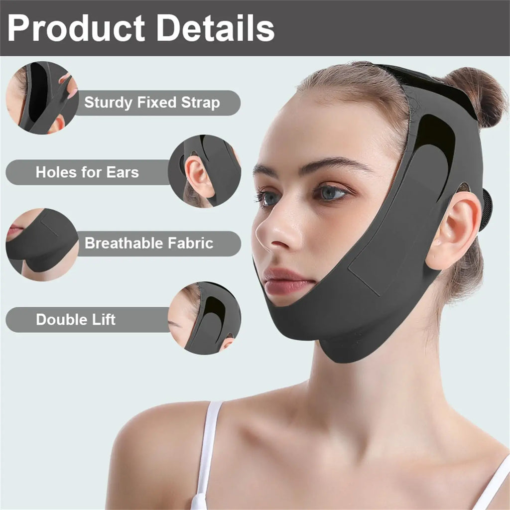 Face Lift Tape Chin Strap Sleeping Reusable V Line Lifting Mask Qme