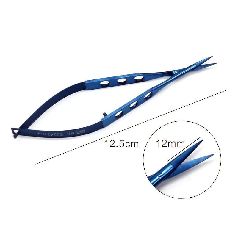 Conjunctival Scissors Blunt Curved Head Eye Micro Stainless Steel Qme