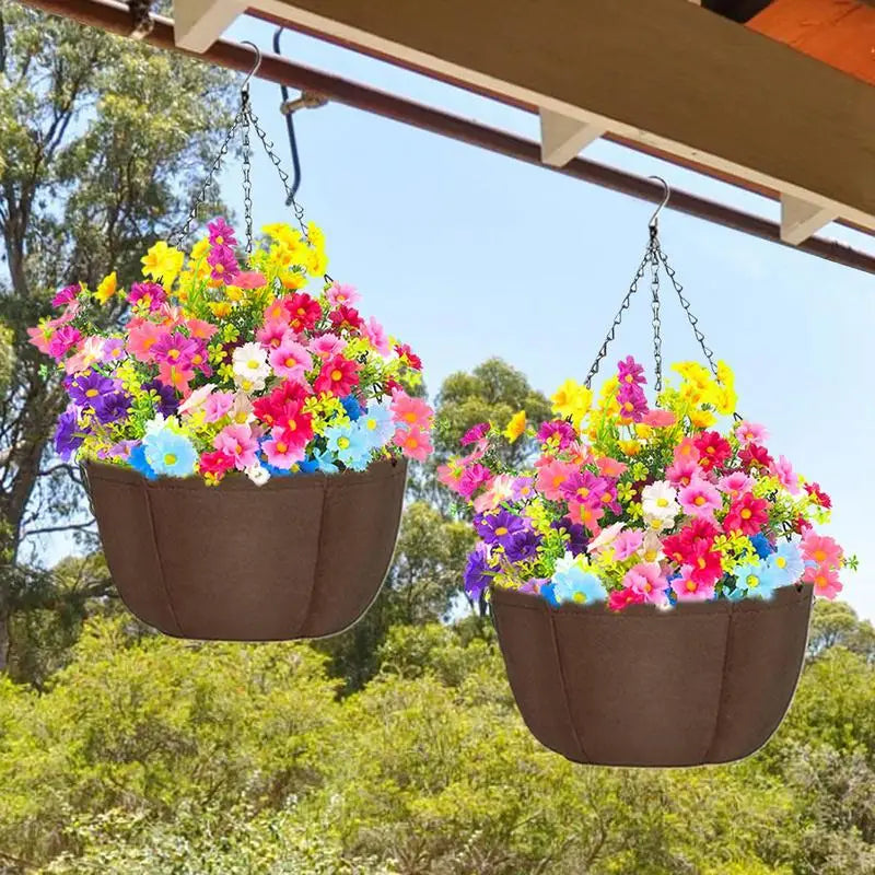 Wall Mounted Flower Pot Outdoor Wall Mounted Planter Basket Artistic Sense Planting Tool for Ceilings Patios Balconies Porches Qme