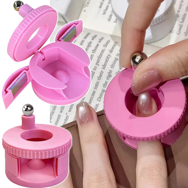 360° Rotating Cat Eye Magnet Tool Dual Strong Magnets Nail Art Magnet for Glass Bead French Effect Easy DIY Manicure Accessories Qme