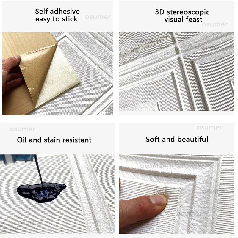 70 Anti Collision Waterproof Wallpaper Wall Sticker Self Adhesive Qme