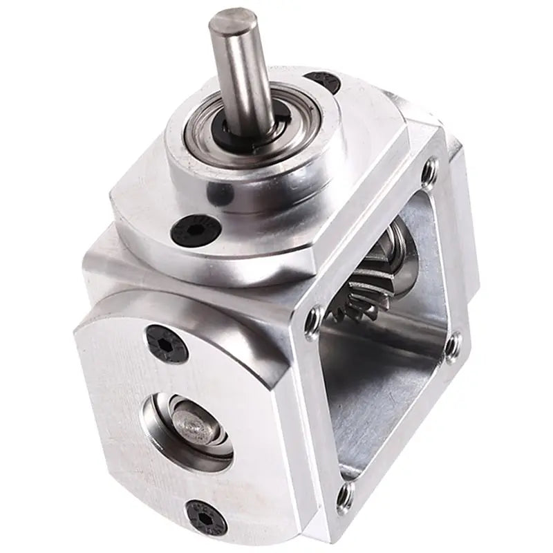 A02F-2X Gearbox 90 Degree Right Angle Bevel Gear-Box With Mounting Hole 1:1 Shaft 1 Module 20 Teeth Bevel Gear C Qme