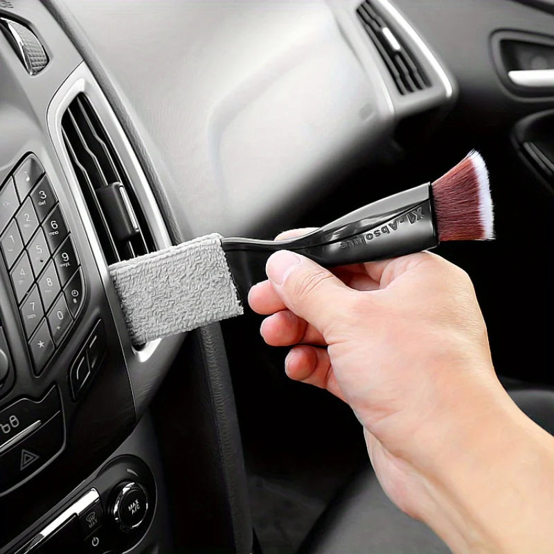 Effortlessly Clean Your Car's Interior with this Soft Brush Air Conditioner Cleaning Tool! Qme