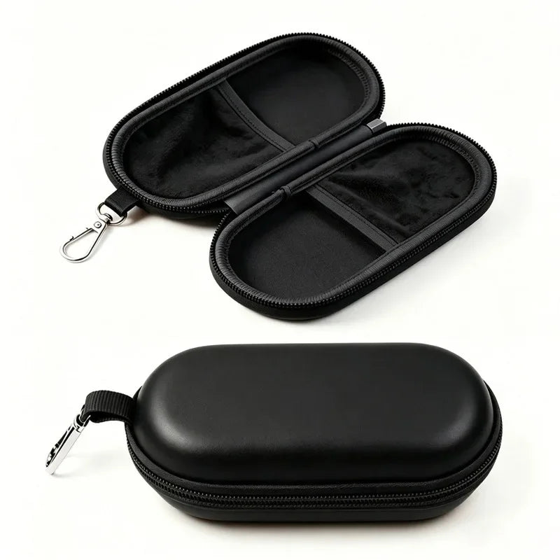 Double Eyeglasses Case Dual Glasses Sunglasses Organizer Zipper Qme