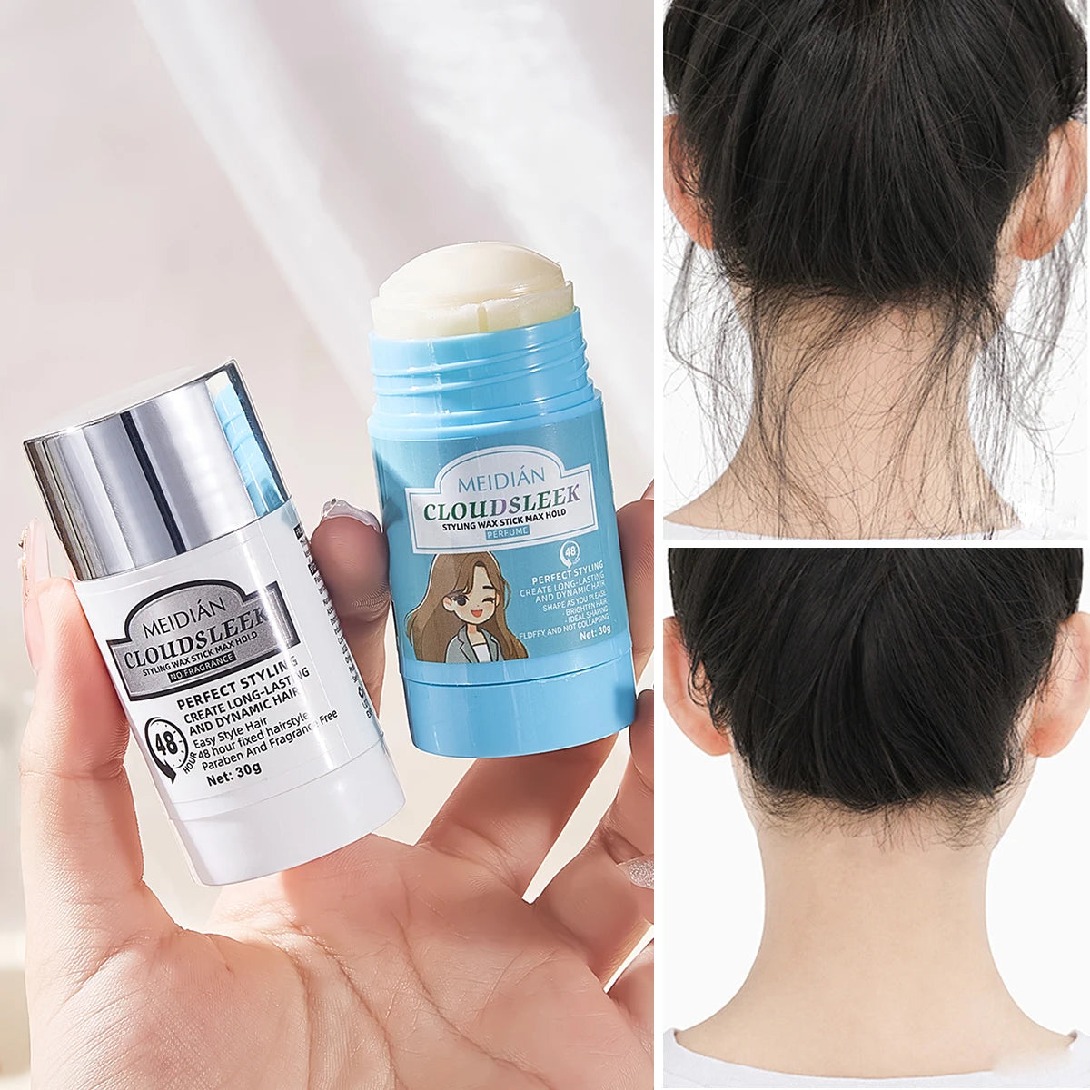 Styling Hair Wax Stick Long-lasting Suitable All Types Enhances Qme