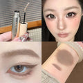 6 Colors Natural Brow Pomade, Waterproof Tinted Eyebrow Gel Cream, Soft Matte Hairy Brow Makeup with Wheat Brush Qme 02