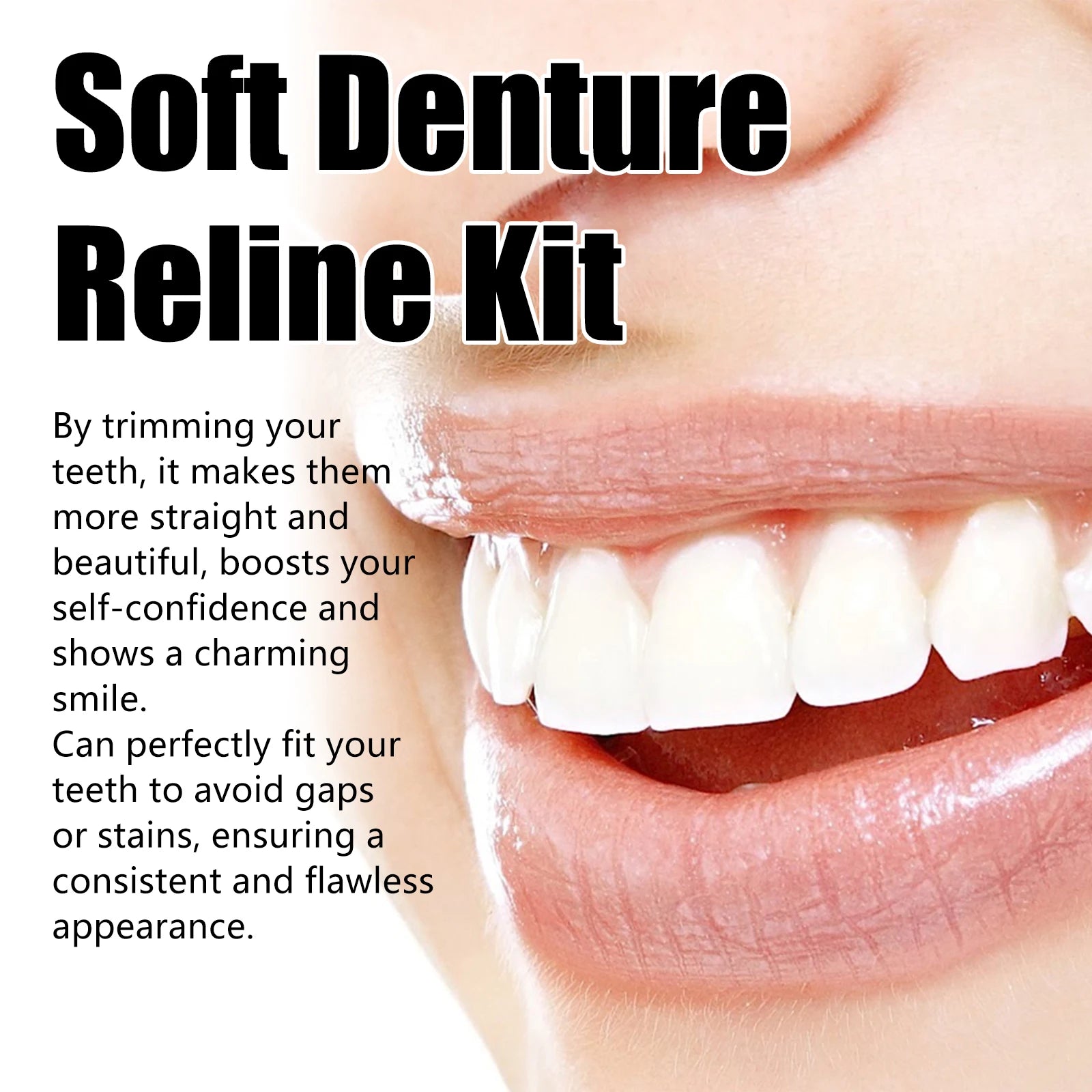 Denture Silicone Temporary Tooth Repair Missing Reduce Dental Space Qme