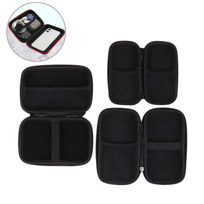Storage Toolbag EVA Waterproof Hard Case Tool Box Mesh Pocket Qme