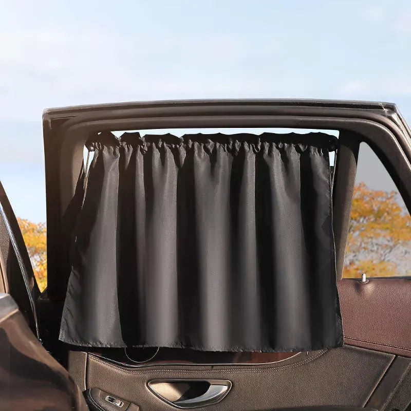 Suction Cup Curtain In The Car Window Sunshade Cover Cartoon Universal Side Window Sunshade UV Protection for Kid Baby Children Qme