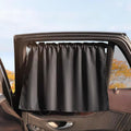 Suction Cup Curtain In The Car Window Sunshade Cover Cartoon Universal Side Window Sunshade UV Protection for Kid Baby Children Qme black