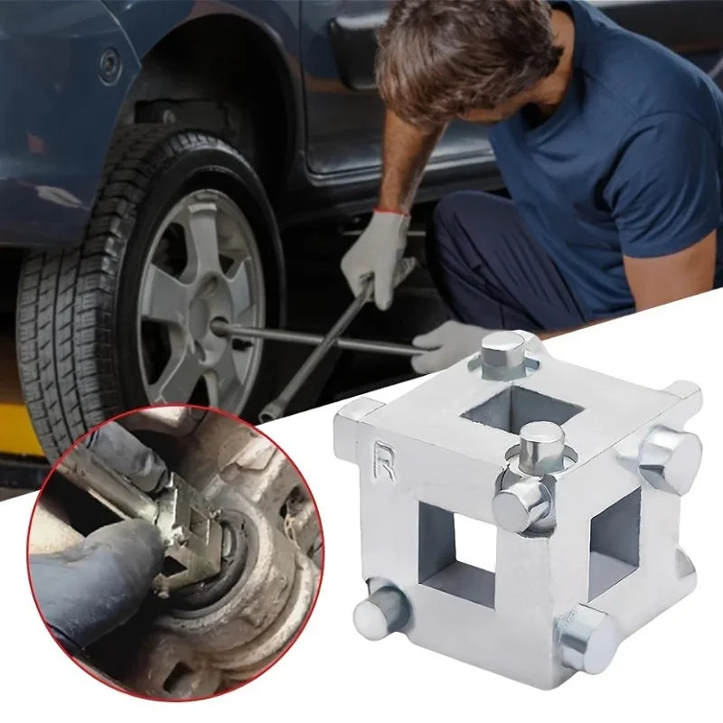 Car Vehicle Rear Disc Brake Piston Caliper Brake Pads Replacement Tools Rewind/Wind Back Cube Tool Car Disc Brake Caliper Piston Qme