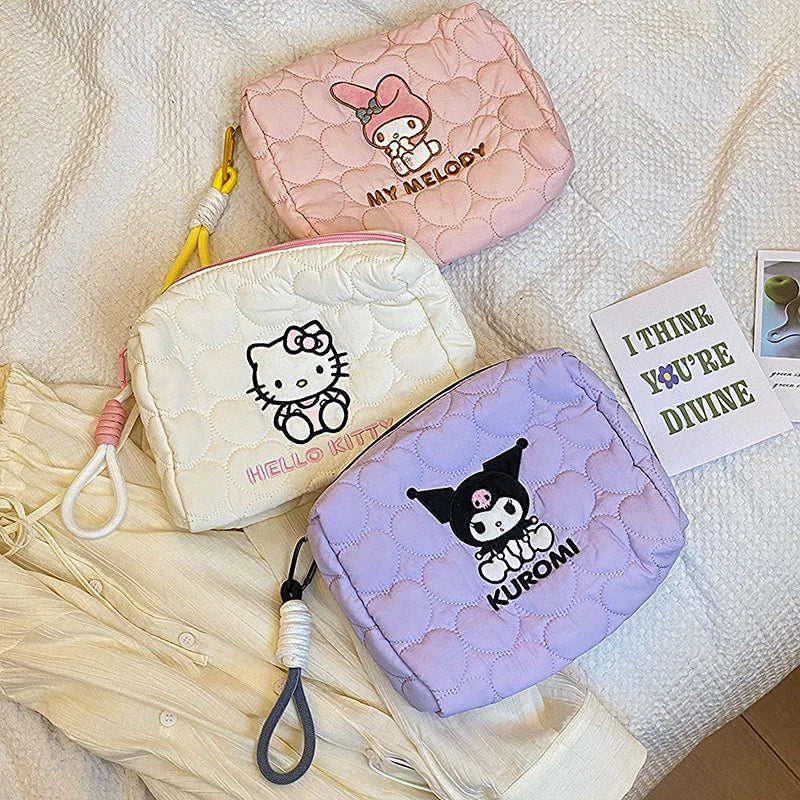 Large Capacity Sanrio Cosmetic Bag Handheld Toiletry Storage Pouch Qme