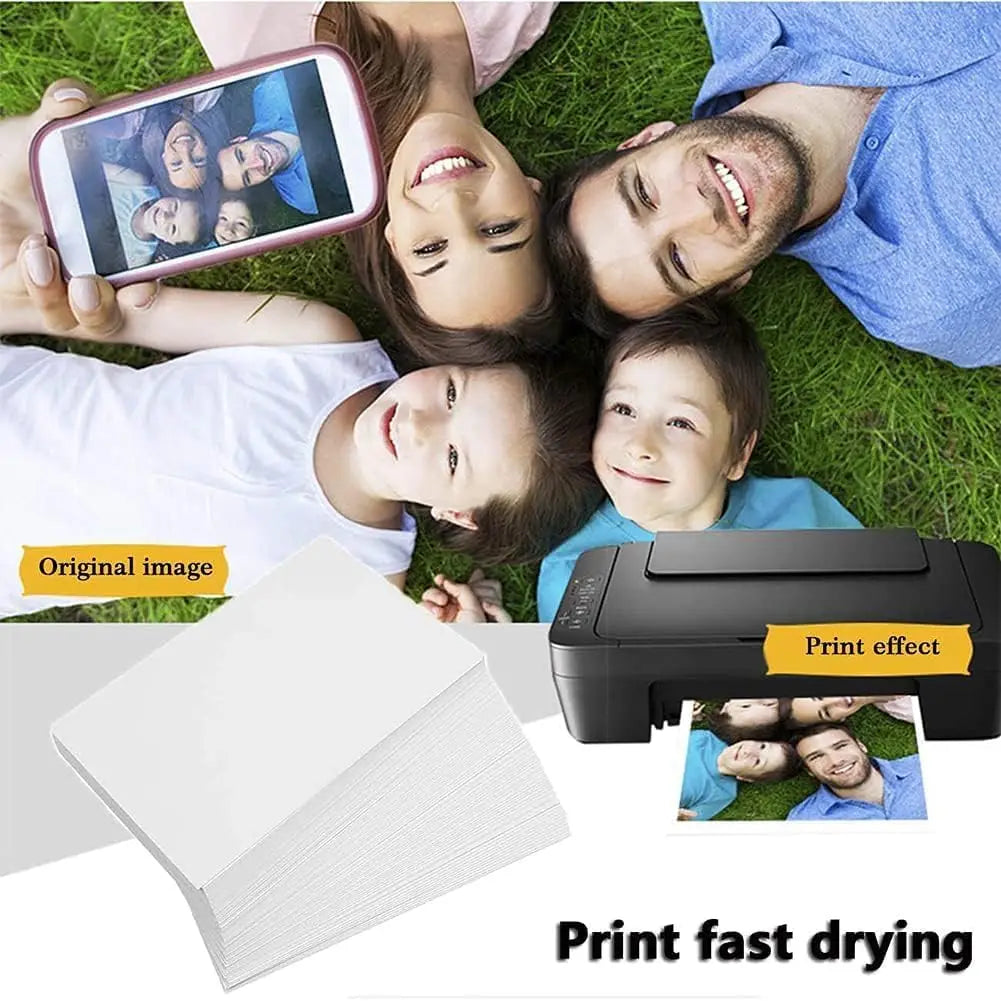 A4(8.27"×11.7") Photo Paper , Waterproof Glossy for Photo Paper，A4 Size 230gsm Waterproof Embossed Card Paper Inkjet Photo Paper Qme