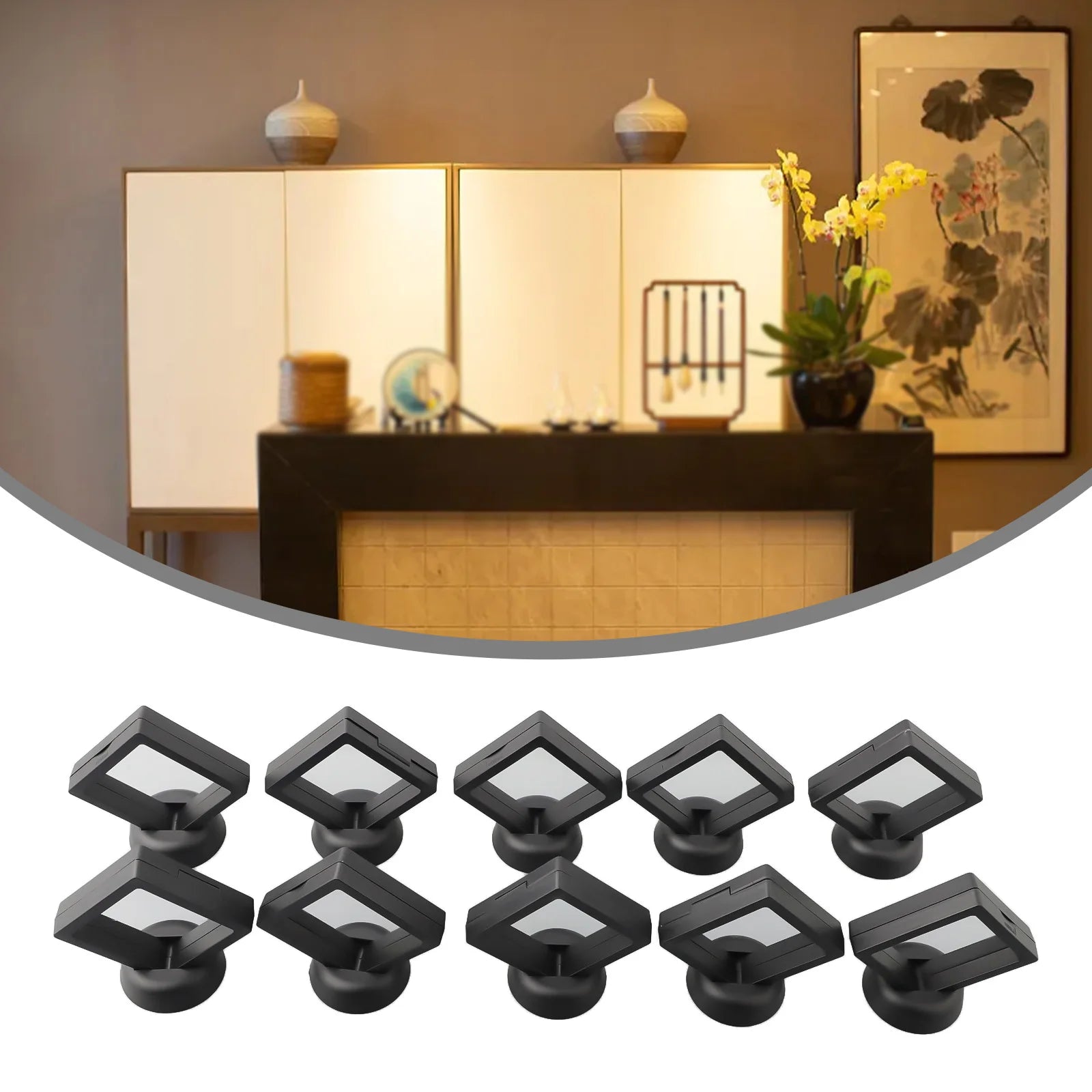 5/10 Pieces 3D Floating Photo Frame Shadow Box Jewelry Display Stand Ring Pendant Stand Protection Jewelry Stone Display Box Qme