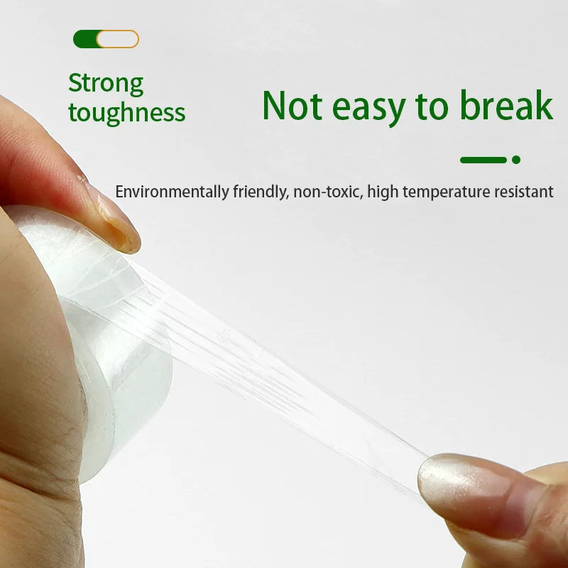 Multifunction Clear Tape Refill High Viscosity Transparent Adhesive for Gift Wrapping Packing Compatible with Tape Dispensers Qme