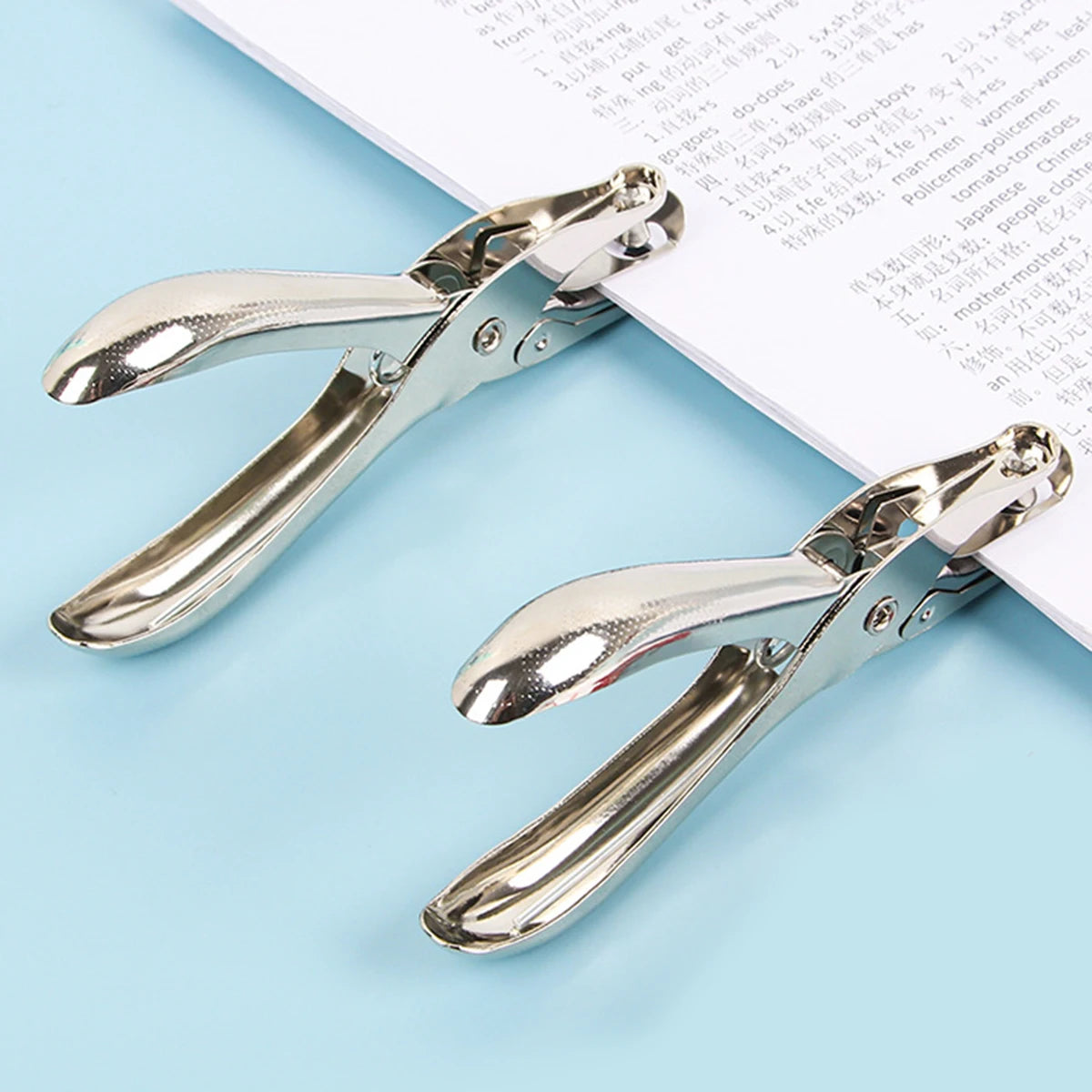 3/6mm Single Hole Punch 8 Sheet Capacity Diameter Hole Puncher Hand Paper Scrapbooking Punches for Home Office School Supplies Qme