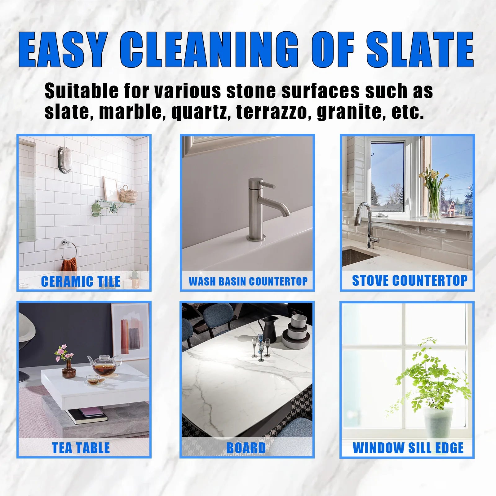 Stone Crystal Plating Agent Tile Dirt Cleaning Nano Crystal Stone Coating Reducing Scratch Restoring Shine Stone Stain Remover Qme