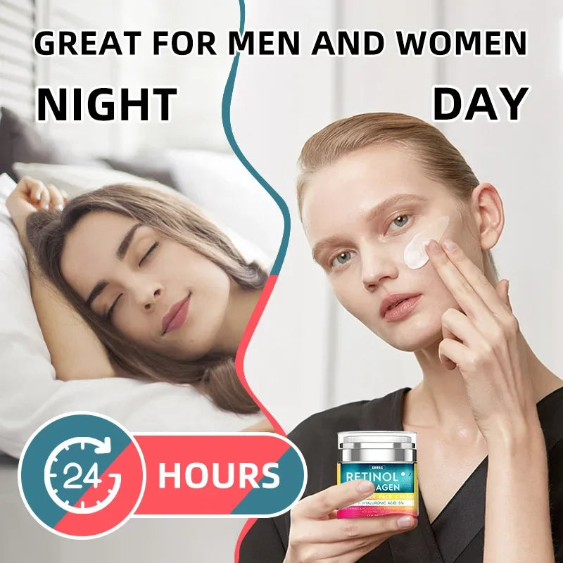 Retinol Face Cream Moisturizing Firming Brightening Skincare Collagen Qme