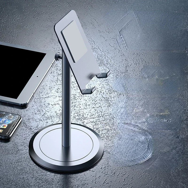 360° Metal Desk Mobile Phone Holder Stand For iPhone iPad Xiaomi Adjustable Desktop Tablet Holder Cell Phone Stand Qme