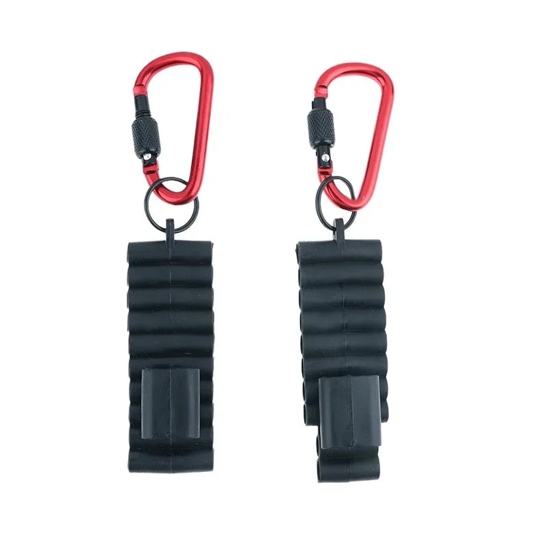 Portable Rubber Screwdriver Bit Holder With Carabiner Keychain Bits Holder Multi Cross Driver Bit Organizer Sleeve Holder Qme