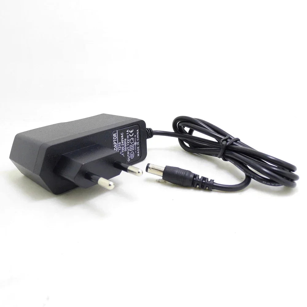 ANPWOO EU Plug AC/DC Power adapter charger Power Adapter for CCTV Camera AC 100-240V DC 12V 1A (2.1mm * 5.5mm) Qme