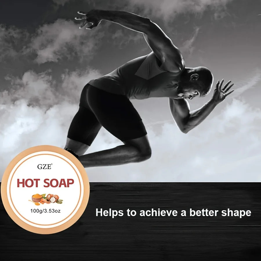 GZE Sweat Workout Enhancer Body Hot Soap - Makes You Sweat Harder and Faster, Body Massage Hot Bar Improve Workout Muscle Qme