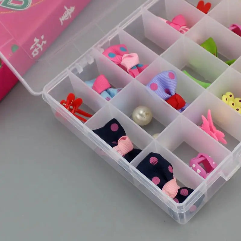 Bead Screw Container Home Storage Case Display Organizer 24 Grids Qme