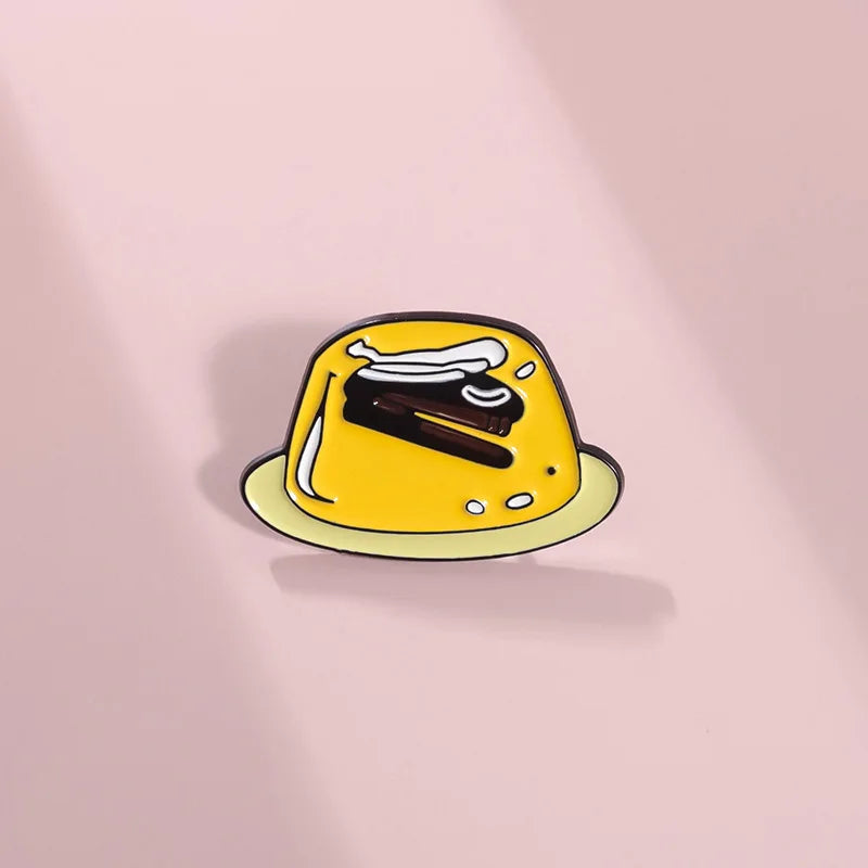The Office TV Show Pin Jello Stapler Brooch Enamel Pin Creative Cartoon Decorative Brooches Lapel Metal Badge Jewelry Gift Qme