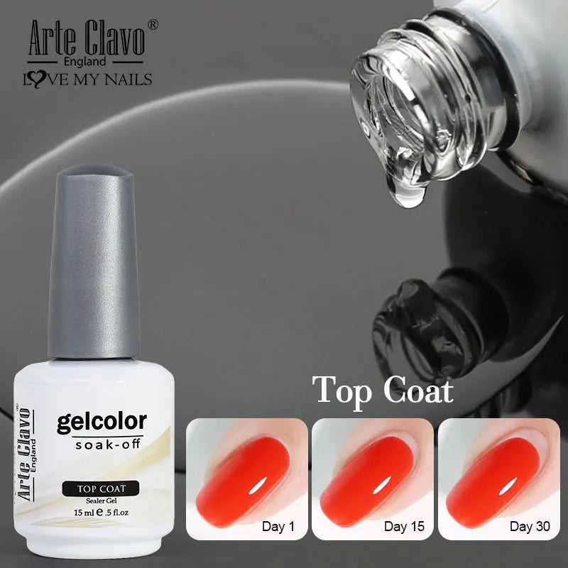Arte Clavo Base Coat Gel Nail Polish Functional Remover UV LED Lamp Qme
