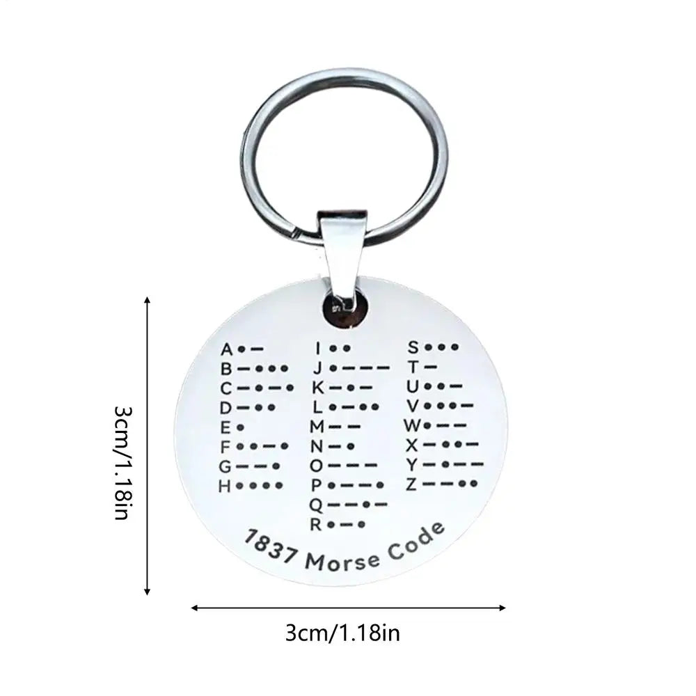 Morse Code Portable Learning Training Educational Tool Stainless Qme Silver China Mainland