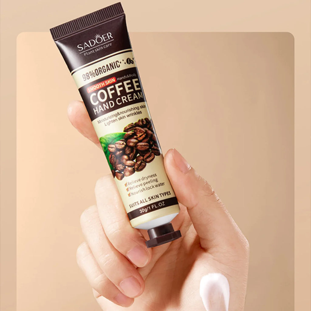 Coffee Moisturizing Hand Cream Skin Dry Autumn Winter Seasons Qme
