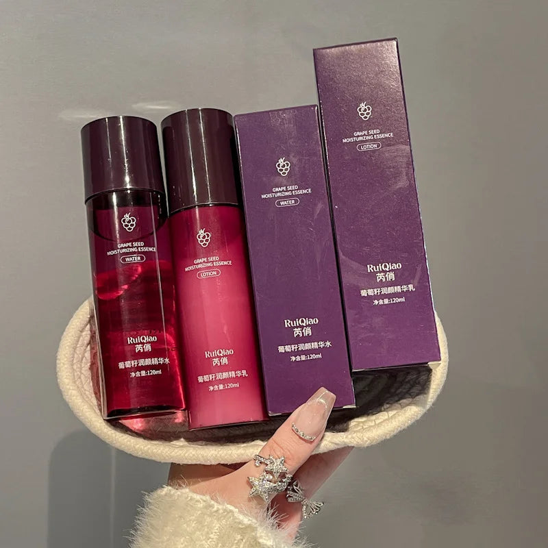 Grape Seed Moisturizing Essence Emulsion Firming Whitening Anti Aging Qme