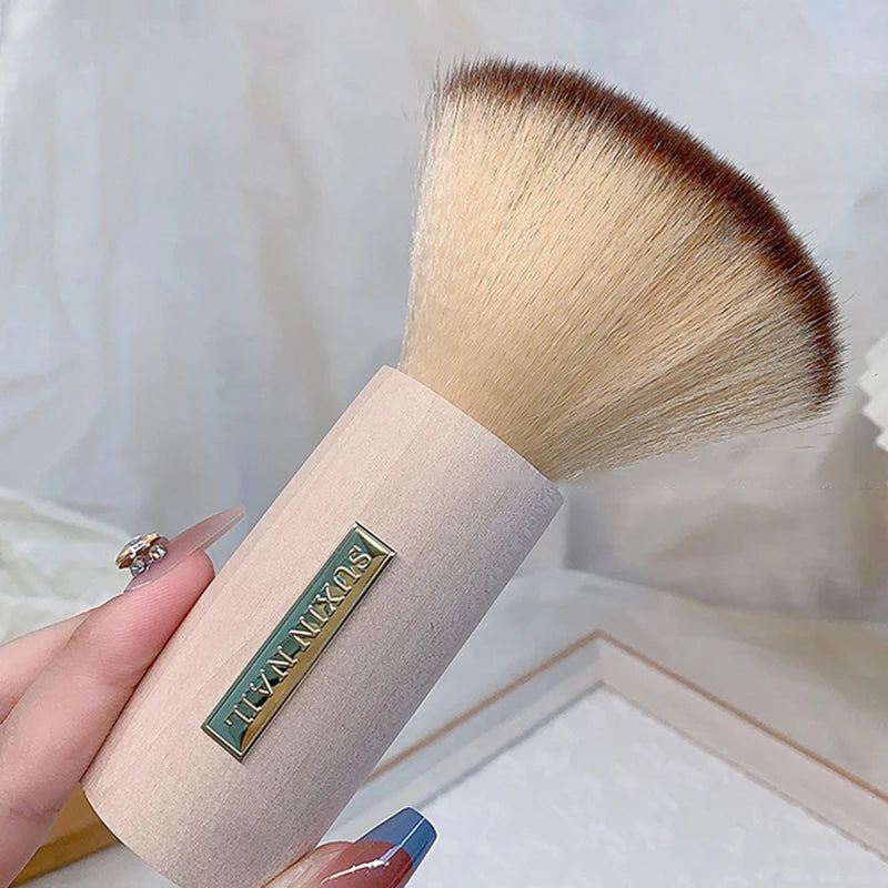 Round Nail Dust Brush Large-sized Remove Brushes Acrylic UV Gel Qme A
