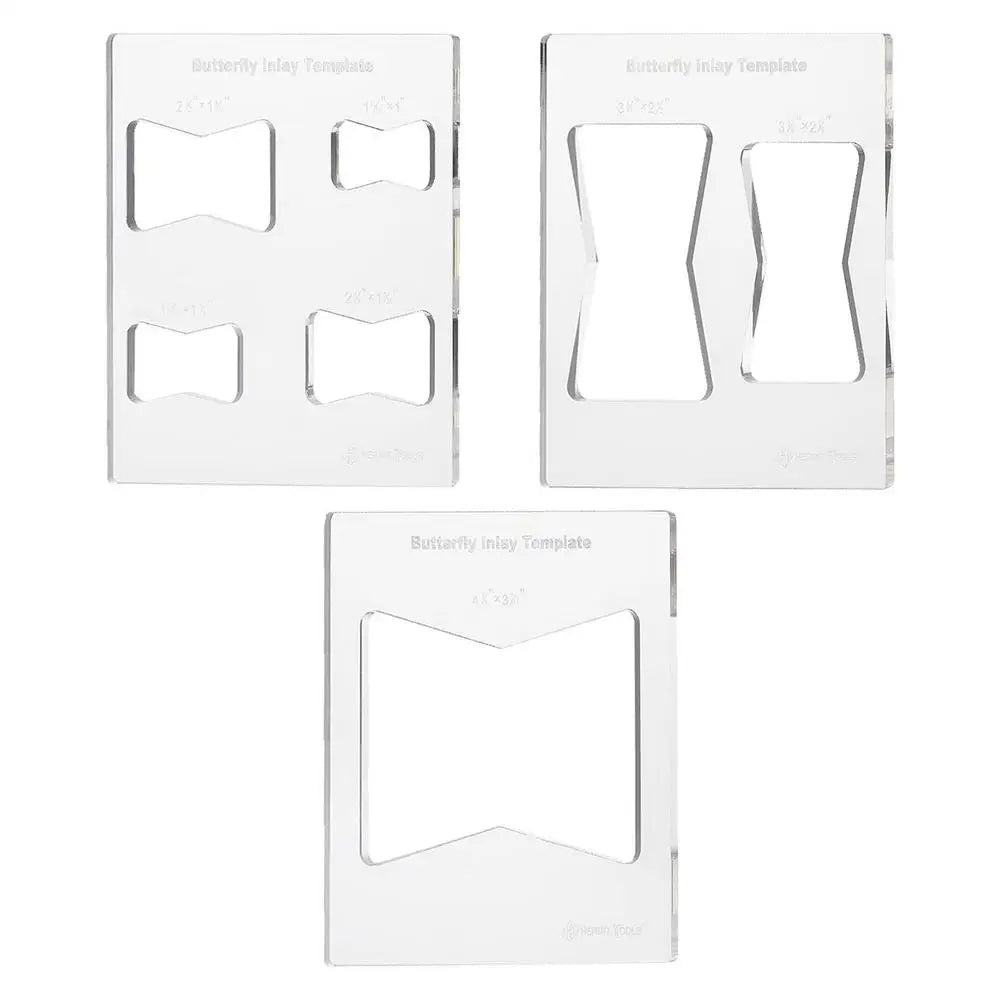 Bowtie Router Template Jig 3X Acrylic Inlay Parts Tool Transparent Qme Transparent China Mainland