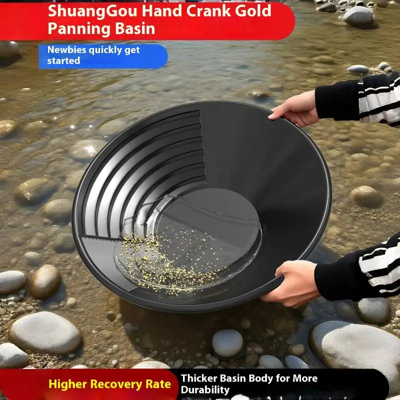 Riffle Design Gold Pan Washing 1 3 Perfect Outdoor Mining Metal Qme