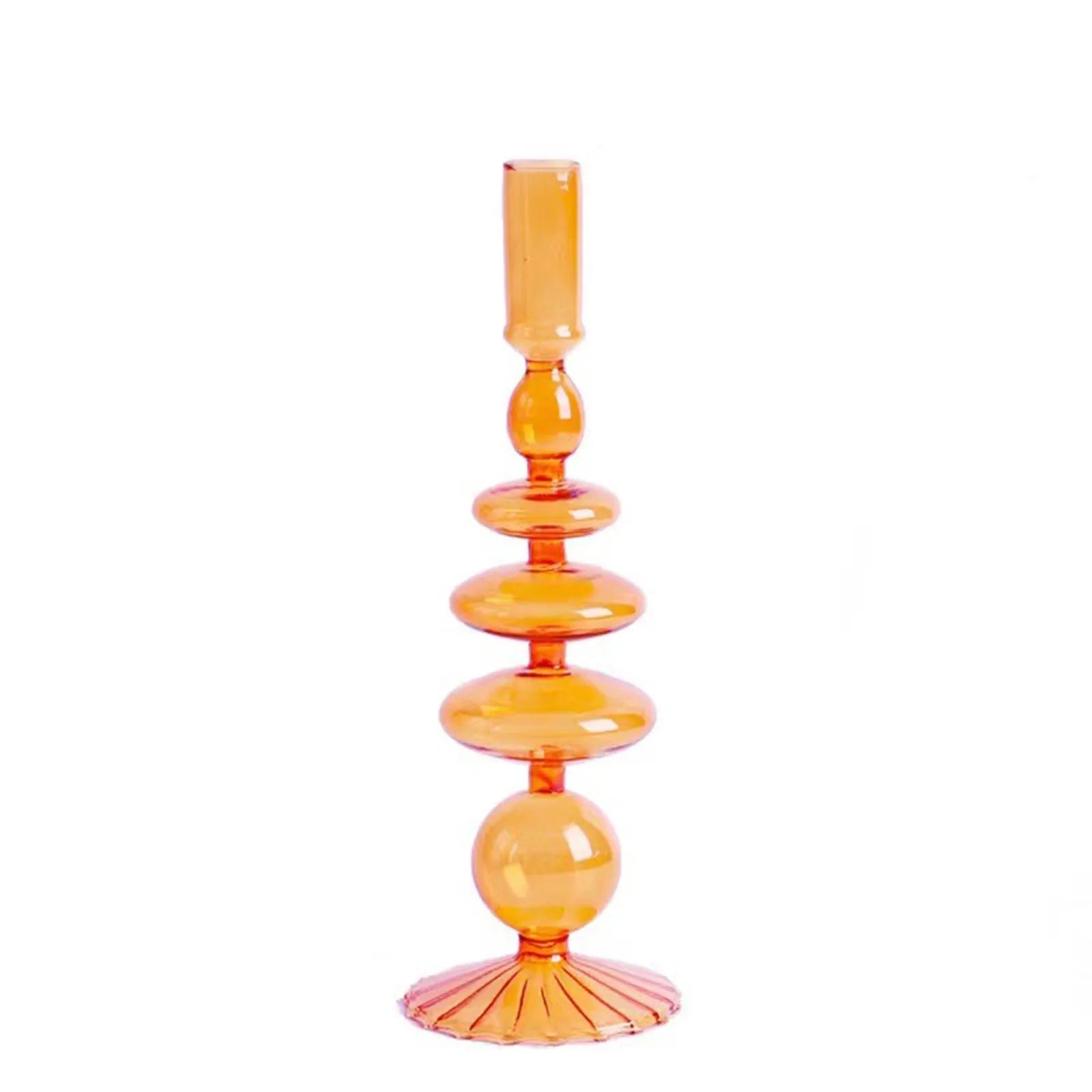 Glass Vase for Centerpiece Modern Elegant Flower Vase Candle Holder for Wedding Home Decor Housewarming Gift Glass Vase Decor Qme F