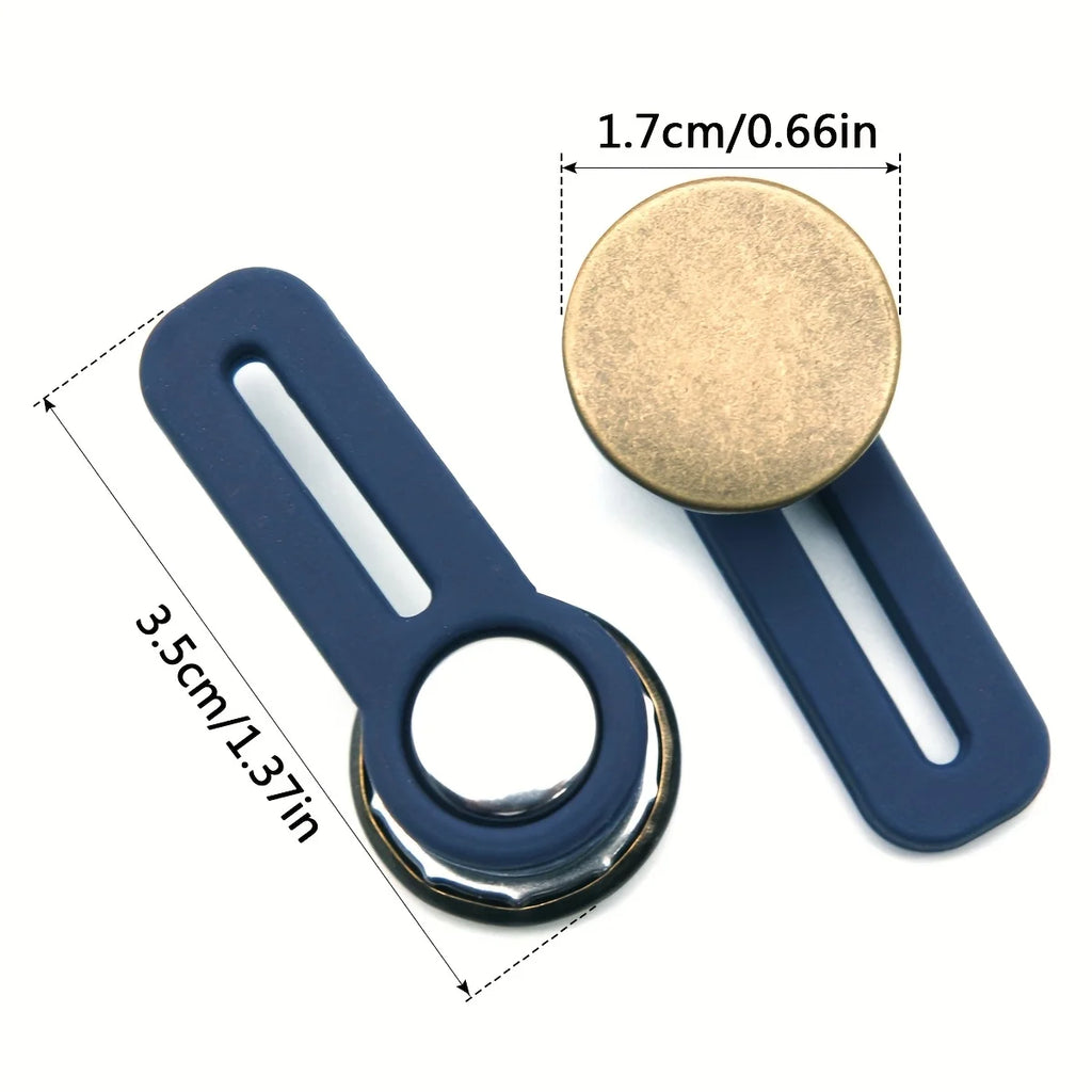 Random style pants - waist expansion gadget for jeans. Elastic waistband adjustment button that can be adjusted by pulling. Qme