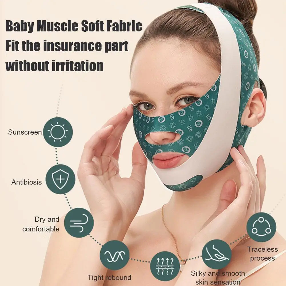 Adjustable V Face Bandage Lift Up Belt Reduce Double Chin Sculpting Qme