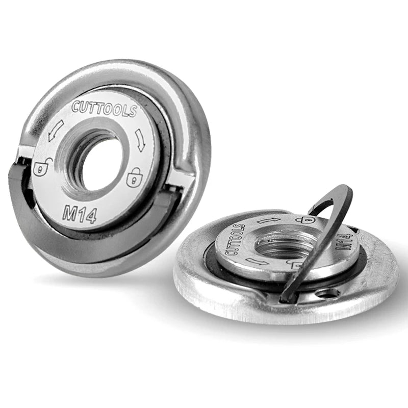 Angle Grinder Pressing Plate Quick Release Flange Nut Power Chuck Qme 1PC