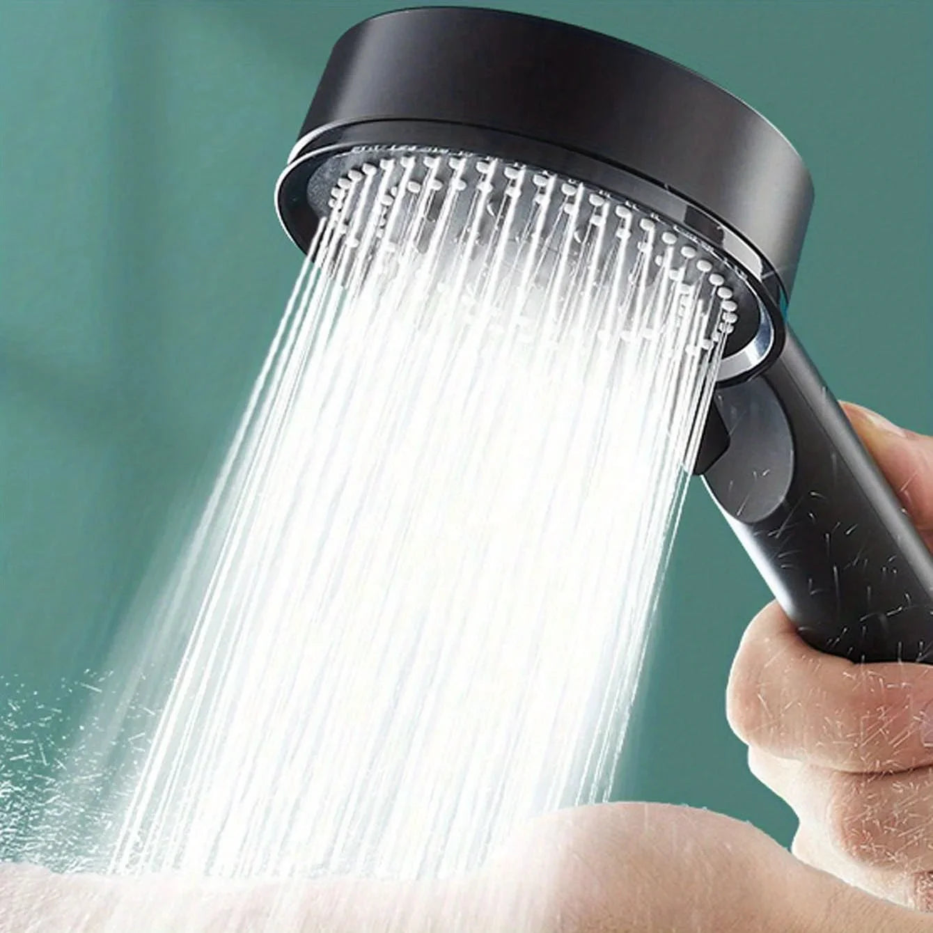Five-speed shower head, pressure-enhanced shower spray head, household bathroom hot water shower unit, bathtub pressure-fed Qme