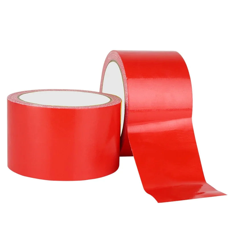 Multicolor DIY Super Sticky Cloth Duct Tape Carpet Binding Floor Waterproof Heavy Duty Industrial Adhesive Tape Repair Bundles Qme Red 1Roll 20M 50mm