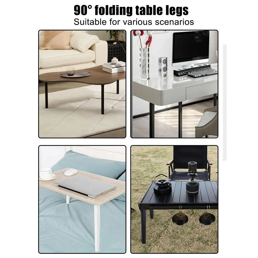 Folding Table Legs Adjustable Replacement Multi-purpose Furniture Qme