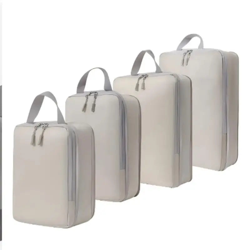 4pcs Cube Compression Travel Storage Bags Travel Box Breathable And Foldable Por Qme A1
