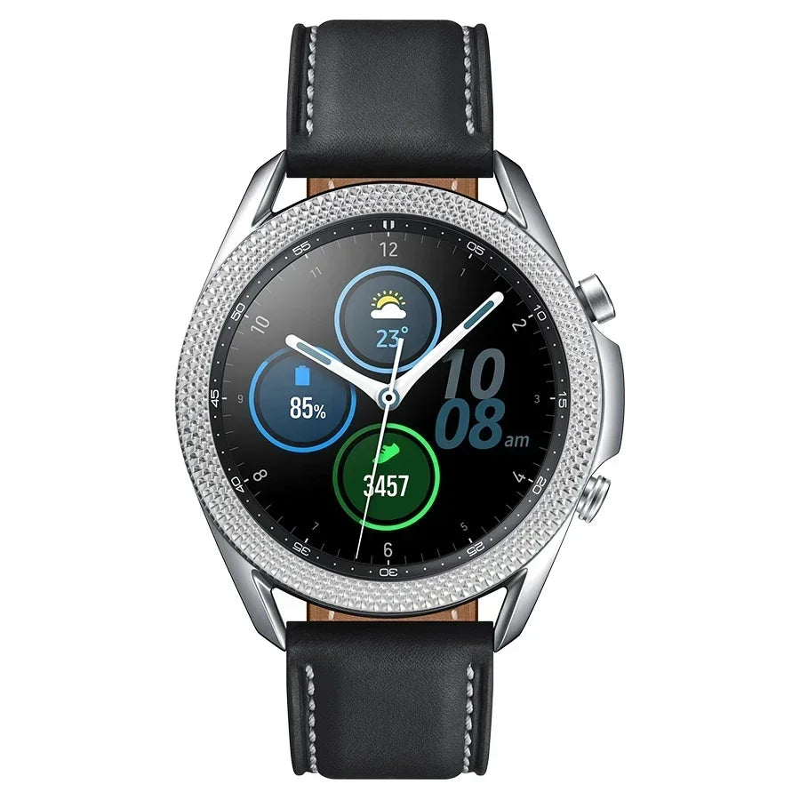 Metal Bezel for Samsung Galaxy Watch7 6 5 4 Classic 43mm 47mm 42mm 46mm 40mm 44mm Cover Ring Bumper Adhesive Case Watch3 41/45mm Qme