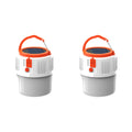 Super Bright Camping Light Bulb Solar LED 5 Lighting Modes USB Rechargeable Power Bank Outdoor BBQ Tents Hanging Emergency Light Qme 2 PCS