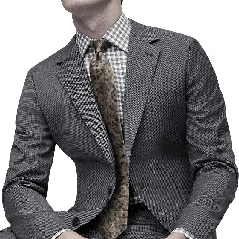 Grassland Net Red Tie Lion King Warthog Hyena Trend Printed Men Women Qme