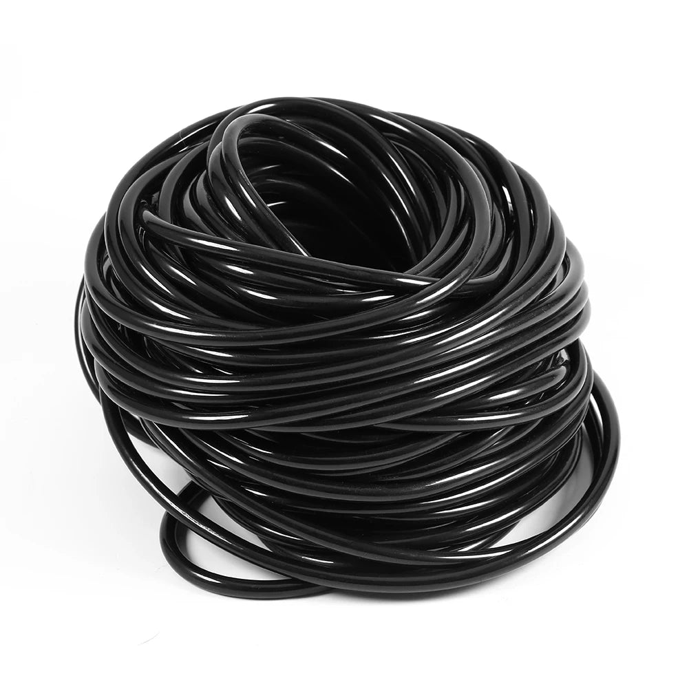 20M Garden Drip Irrigation Pipe 3/5mm Watering Hose Micro Drip Tube for Plant Lawn Greenhouse Irrigation Qme black