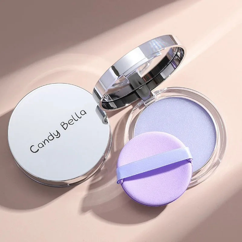 Lavender Makeup Powder Oil Control Setting Powder for Smooth and Even Complexion Matte Effect Soft Finishing Powder Cosmetics Qme