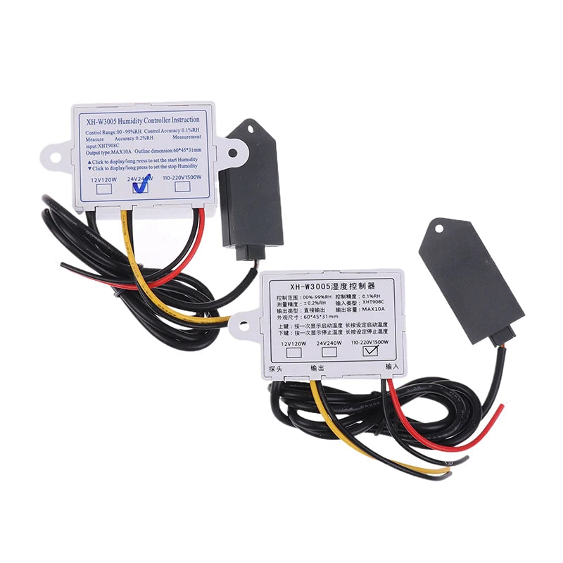 Digital Humidity Controller 12V 24V 220V Humidistat Hygrometer Qme